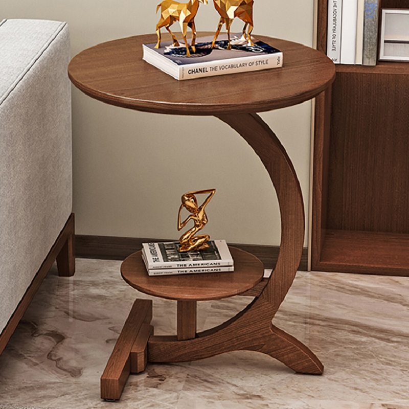 Side Table with Shelf